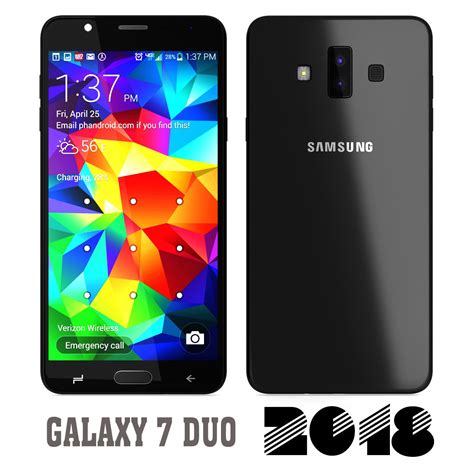 Samsung Galaxy 7 Duo 2018 3D model | CGTrader