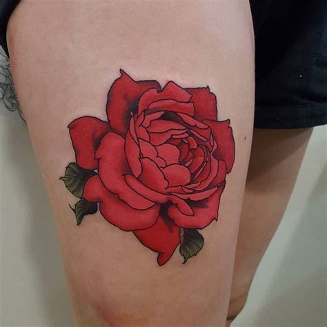 English Rose tattoo by @filthytattooart at Black Cat Tattoo in Auckland ...