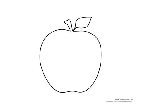 Printable Apple Templates to Make Apple Crafts for Preschool Apple ...