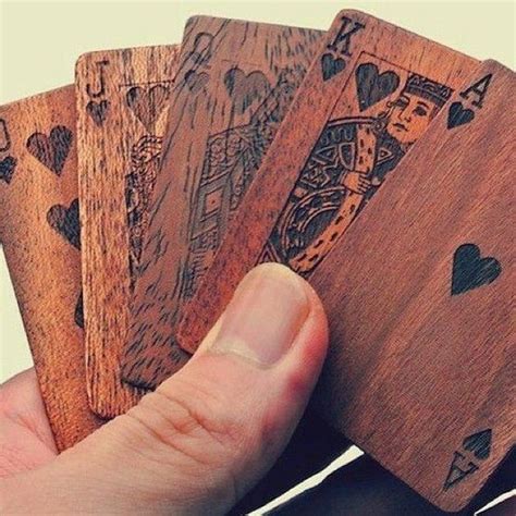 wood cards | Wooden cards, Diy for men, Wooden decks