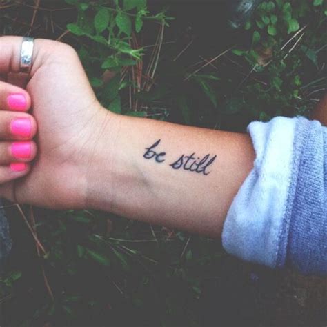 22+ Be Still Tattoo Ideas - ToniiTimotei