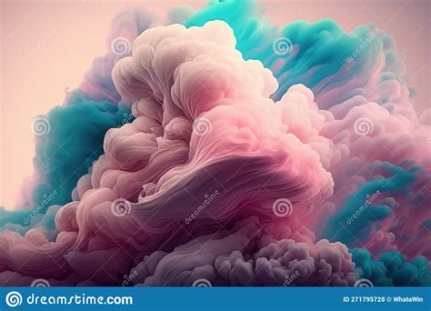 Colorful Cotton Candy in Pink and Blue Color. Generative Background Stock Illustration ...