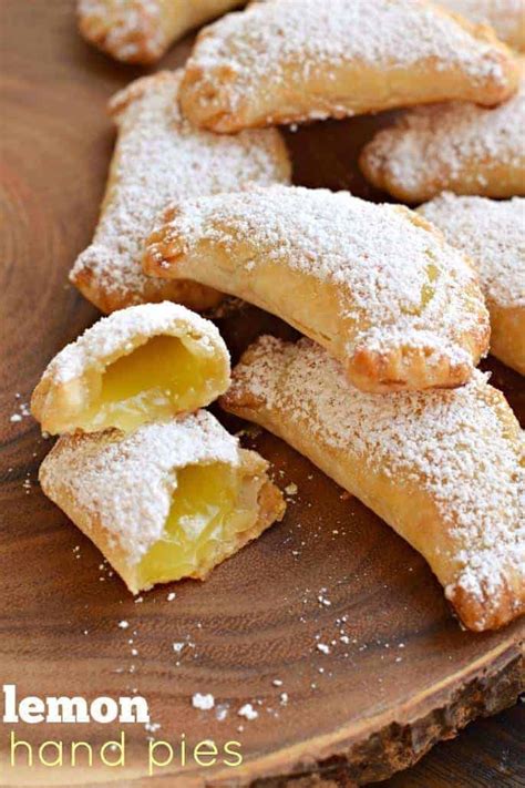 Easy, 3 ingredient, Oven Baked Lemon Hand Pies Recipe | Lemon recipes, Desserts, Hand pie recipes