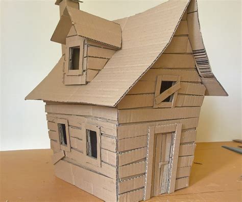 Cardboard Shipping Boxes Near Me ~ Diy Witch House Using Recycled Cardboard. : 5 Steps ...