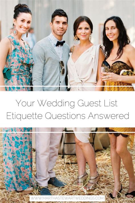 Your Wedding Guest List Etiquette Questions, Answered | Wedding guest list etiquette, Wedding ...