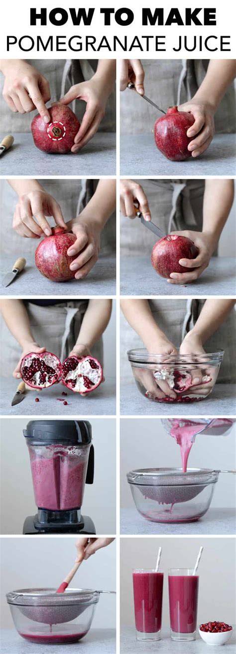 How to Make Pomegranate Juice | Healthy Nibbles by Lisa Lin