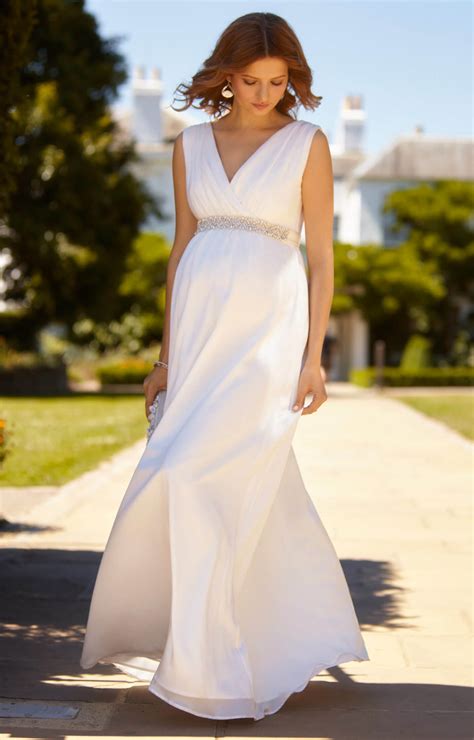 Ava Maternity Wedding Gown Long Ivory - Maternity Wedding Dresses ...