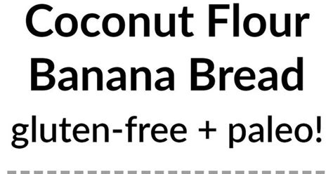 Chocolate Chip Coconut Flour Banana Bread (gluten free, paleo!) | Recipe | Healthy banana bread ...
