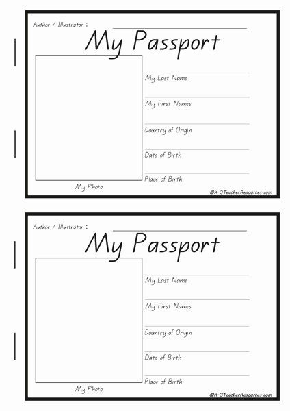 Free Printable Passport Template | Stcharleschill Template