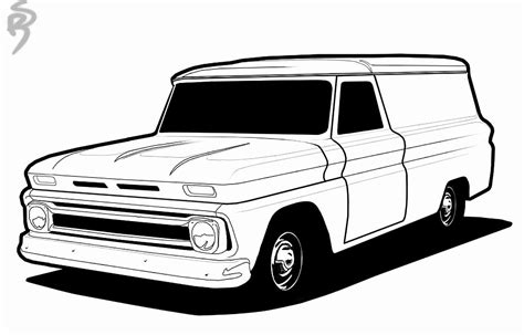 Chevy Truck Drawings | Free download on ClipArtMag