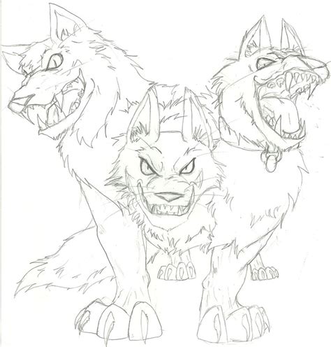 Cerberus Sketch by Soldier-Ina on DeviantArt