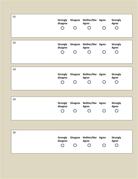 30 Free Likert Scale Templates & Examples ᐅ TemplateLab