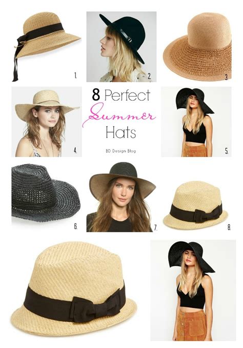 8 Perfect Summer Hats - Painted Confetti