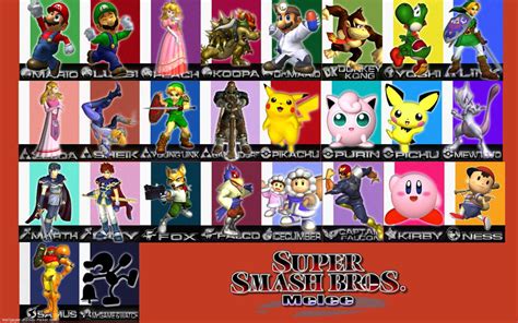 Super Smash Bros. Melee Cast by SketcherErick on DeviantArt