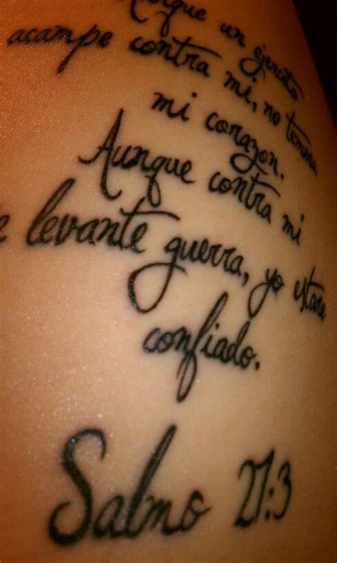 Psalm 27 3 tattoo | newtattooideas