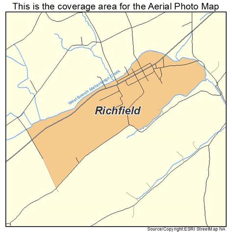 Aerial Photography Map of Richfield, PA Pennsylvania