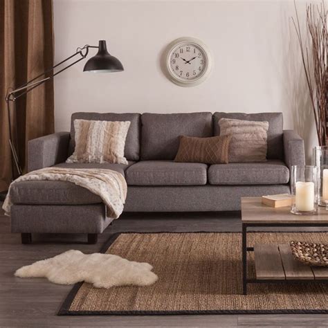 CASA Corner Sofa (Grey) | Grey corner sofa, Futon living room, Sectional sofa