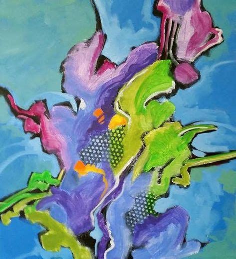 Iris | Floral art paintings, Floral art, Abstract painting acrylic
