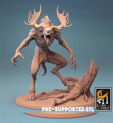 Wendigo Premium Fantasy dnd miniatura Mini figura figurita / - Etsy México