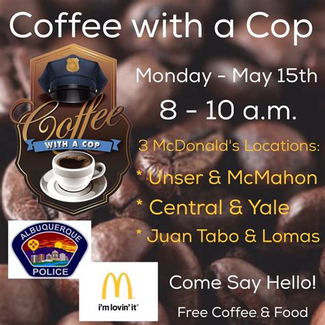 Citywide Coffee with a Cop Events — City of Albuquerque