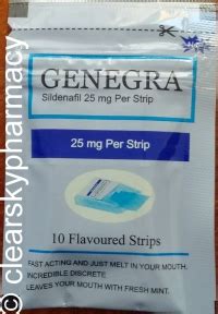 Sildenafil Oral Film | Genegra 25 mg Oral Strips | Dosage | Side Effects
