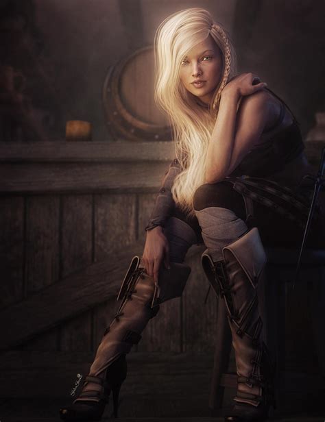 Medieval Tavern Girl Fantasy Art by shibashake on DeviantArt