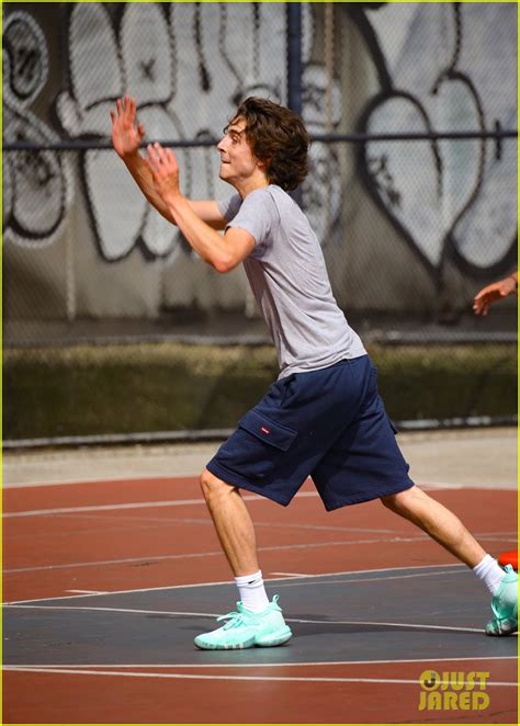 Timothee Chalamet Reunites with Adam Sandler to Play Basketball on a Public Court in New York ...