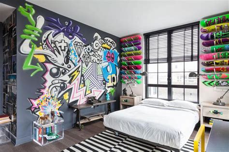 25 Cool Graffiti Wall Interior Ideas | House Design And Decor