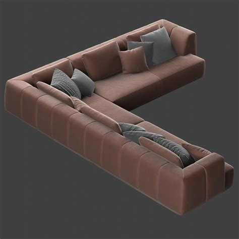 Gallotti and Radice Fiona Soft Sofa 3D model | CGTrader