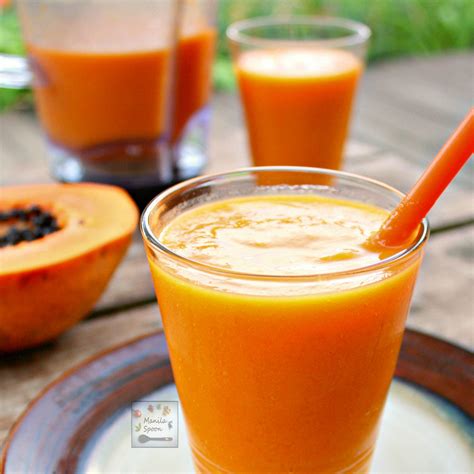 Mango Papaya Smoothie - Manila Spoon