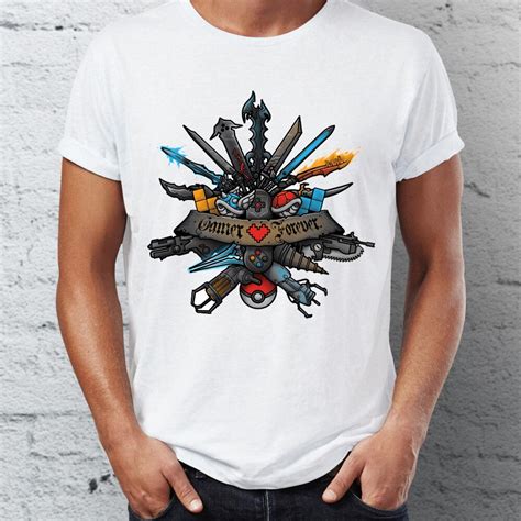 Men's T Shirt Gamer Forever Retro Gaming Awesome Tee-in T-Shirts from Men's Clothing on ...