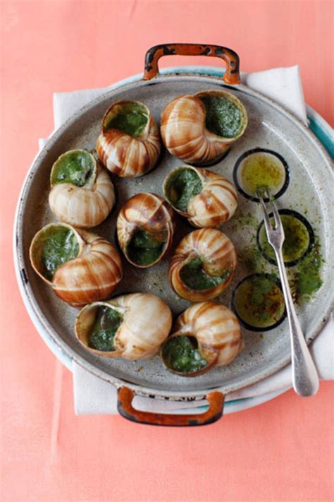 Escargots à la Bourguignonne (Snails in Garlic–Herb Butter) | Recipe | French cuisine recipes ...