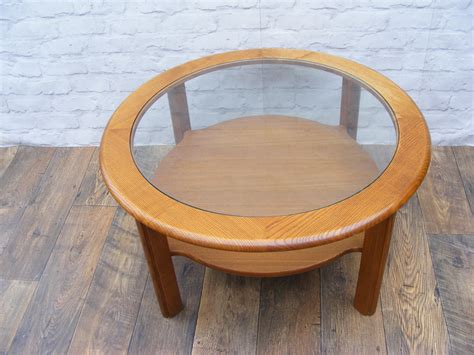 [View 37+] Mid Century Round Glass Coffee Table