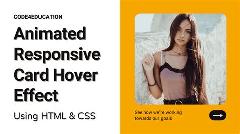 Awesome Card Slide Hover Effect Using HTML, CSS | Code4Education.