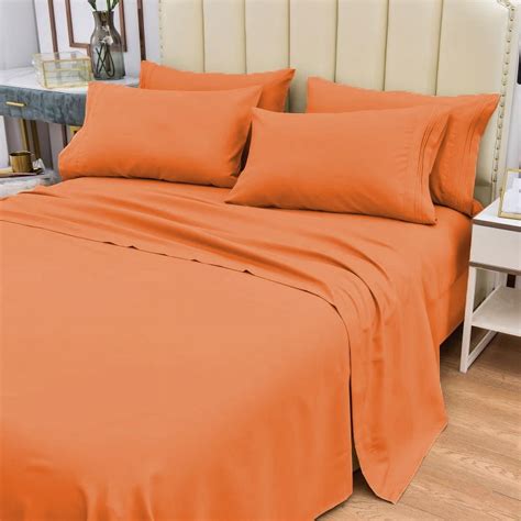 4 Piece Bamboo Sheets Set- Silky- Stronger Than Cotton Cool Sheets- Wrinkle Free- Deep Pockets ...