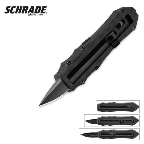 Schrade Extreme First Generation OTF Assisted Opening Pocket Knife - Black | BUDK.com - Knives ...
