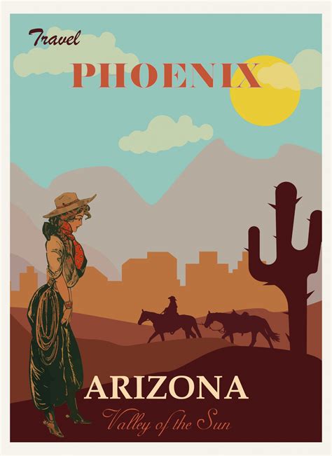 Phoenix Arizona Travel Poster Free Stock Photo - Public Domain Pictures