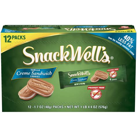 Snackwell's® Vanilla Creme Sandwich Cookies 12-1.7 oz. Packs - Walmart ...