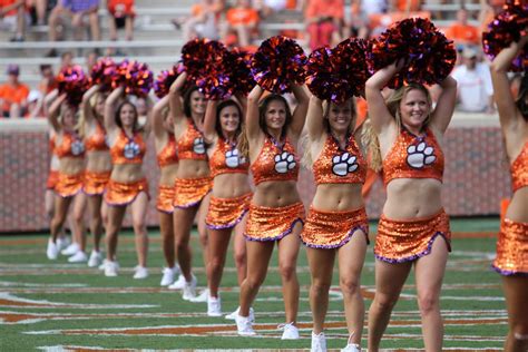 Clemson Cheer | Cheerleading outfits, Professional cheerleaders ...