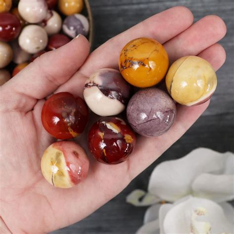 Crystals - Mookaite Jasper Mini Sphere Crystals - Mookaite – Sage Crystals