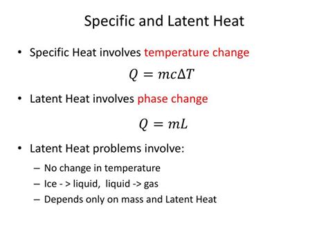 PPT - Specific and Latent Heat PowerPoint Presentation - ID:2716332