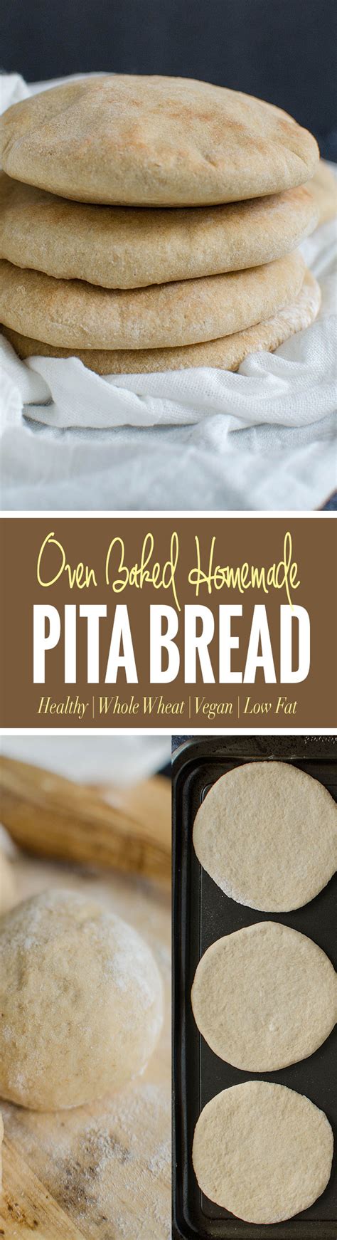 Soft, Fluffy and Healthy Homemade Whole Wheat Pita Bread