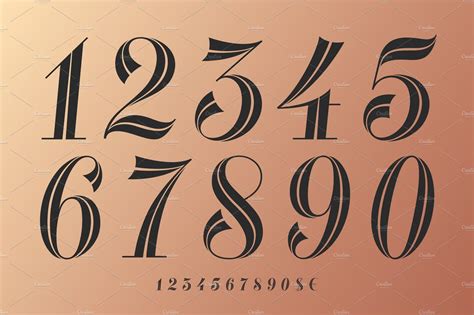 Old Fashioned Numbers Font Lettering Fonts Numbers Fo - vrogue.co