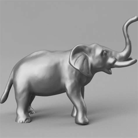 Elephant 3D model 3D printable STL