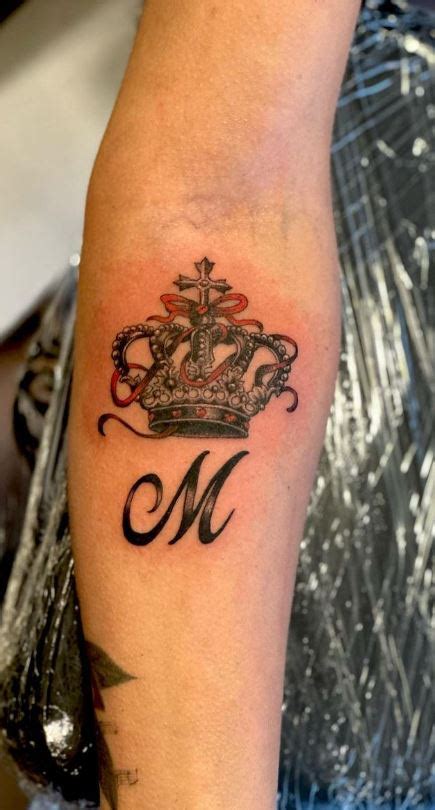 Letter A Tattoo With Crown