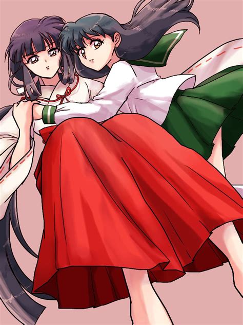 Kikyo and Kagome | Inuyasha - Inuyasha Fan Art (39399618) - Fanpop Inuyasha Anime, Inuyasha And ...