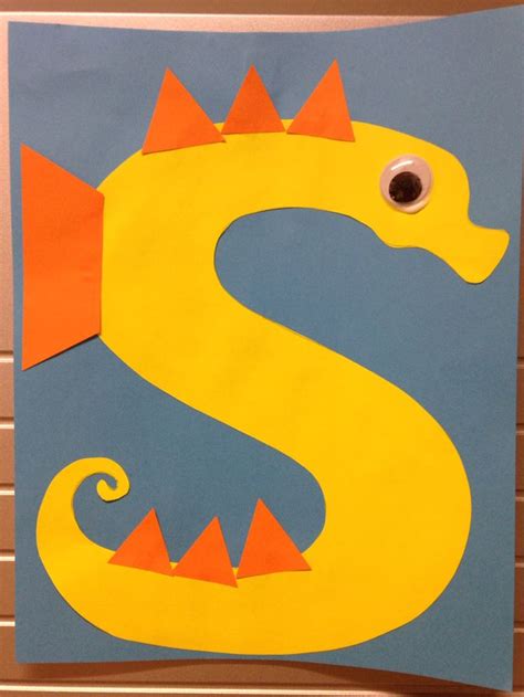 S is for seahorse | Letter a crafts, Preschool letter crafts, Alphabet ...