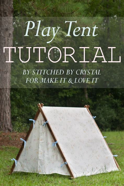 Collapsible Fabric Play Tent...for kids! | Make It and Love It