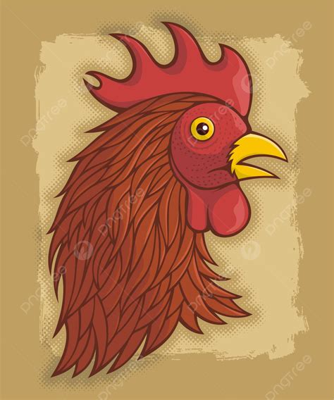 Red Roosters Head Bird Rooster Clip Art Vector, Bird, Rooster, Clip Art PNG and Vector with ...