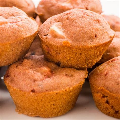 Sugar Free Apple Muffins - Healthy Mini Muffins Recipe